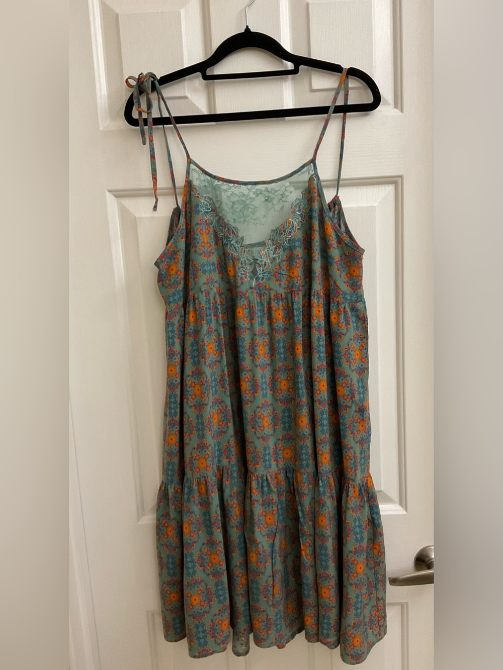 NATURAL LIFE Spaghetti Strap Rayon Dress Size M